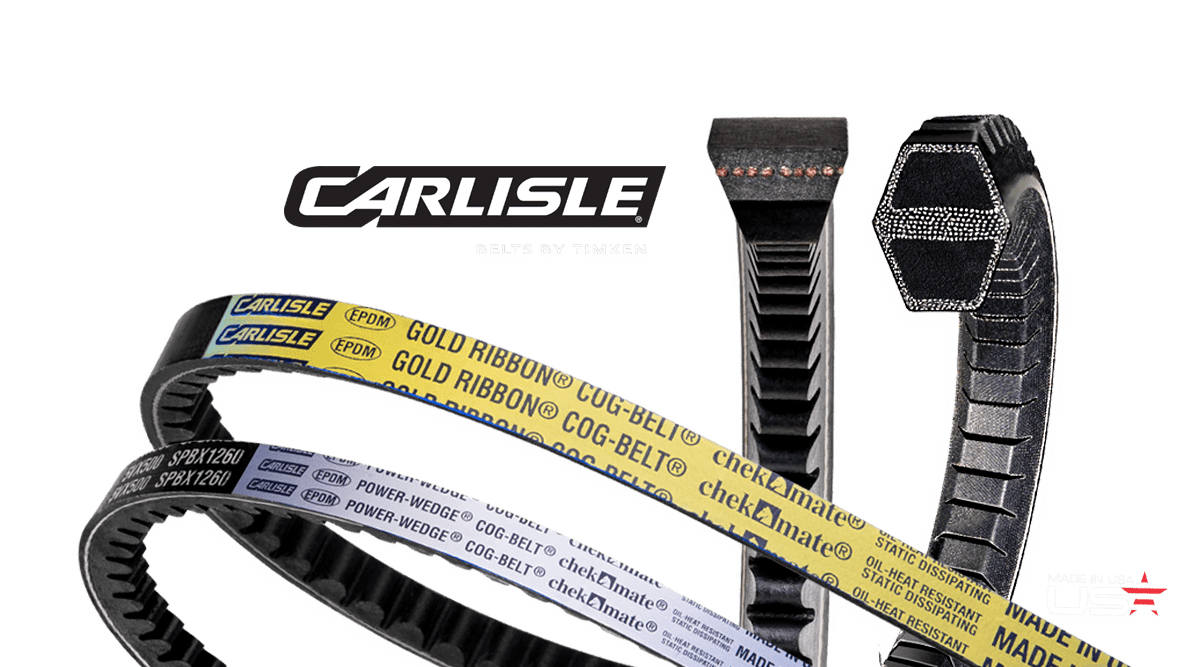 Cogged V-Belts by Carlisle® Belts for Compact Drives
