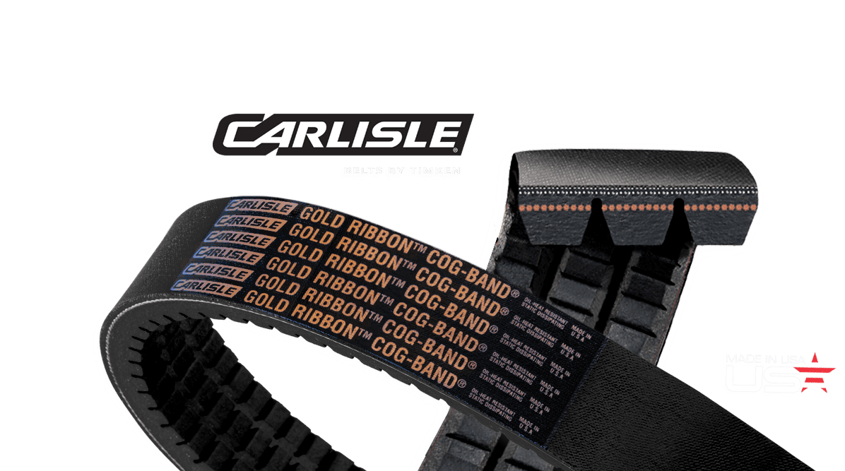 Gold-Ribbon® Cog-Band® Banded Belts by Carlisle® Belts